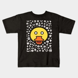 Kawaii Duck Halloween Kids T-Shirt